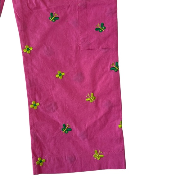 Lilly Pulitzer White label capris in size 2. EUC. Pink with embroidered detail. - Picture 7 of 14
